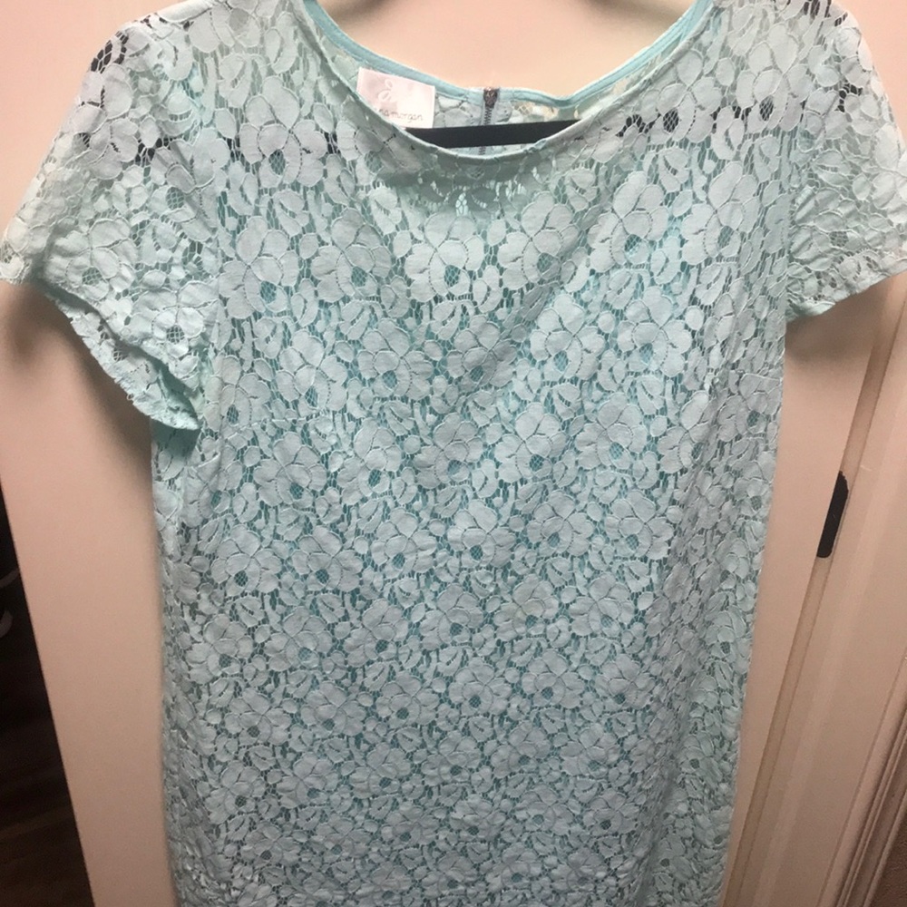 Mint Green/Turquoise Lace Dress